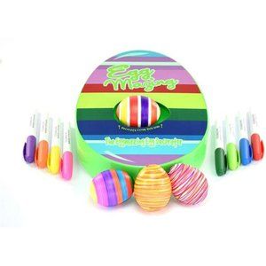 EggMazing Easter Egg Decorator Kit -Egg Decorating Spinner and 8 Colorful Marker